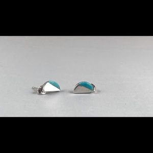 925 Sterling Silver and Turquoise Earrings